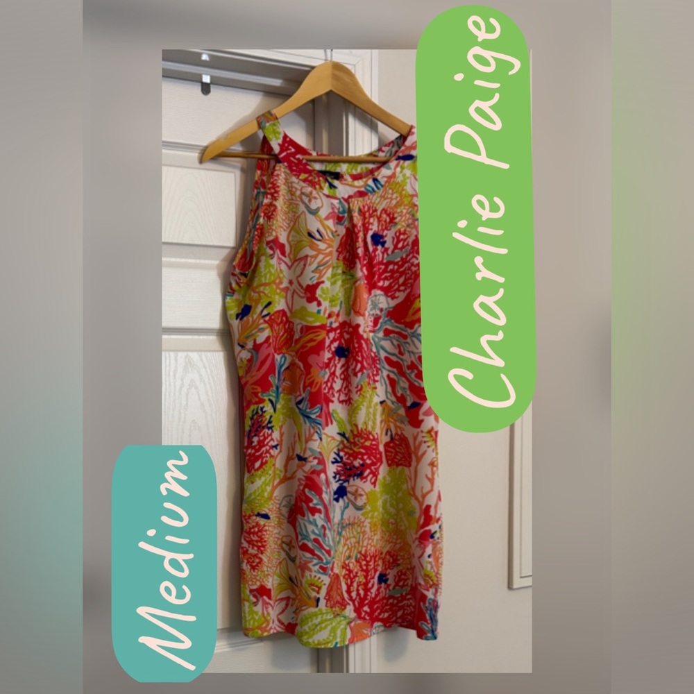 Charlie Paige Sleeveless Coral 🪸 Dress M